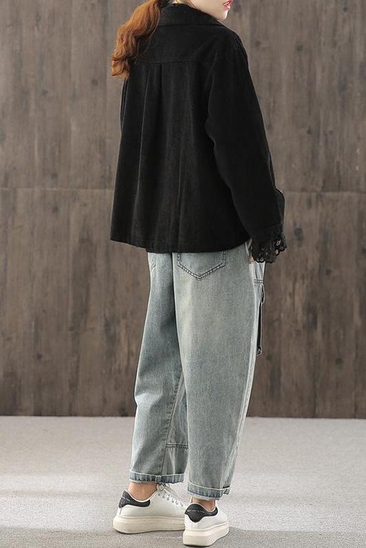 Oversized jacka för damer - mysig passform med funktionella fickor för vardagsbruk - mjukt tyg för lager-på-lager stil