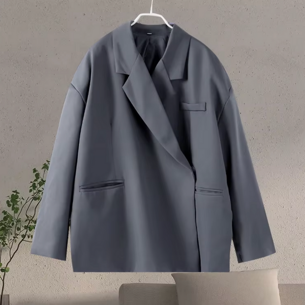 Oversized blazer för kvinnor - elegant ytterplagg för kontor och fritid