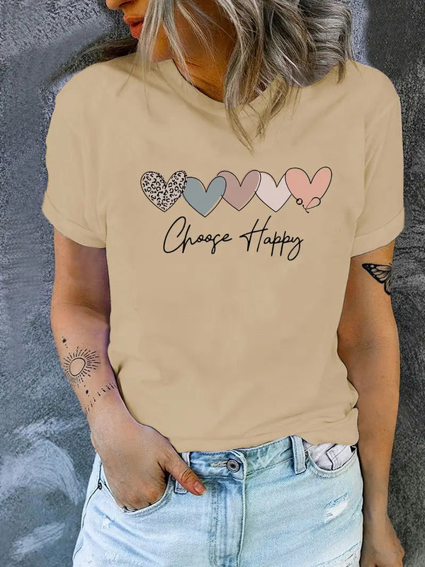 Kvinnors avslappnade t-shirt med knytning – mjukt bomullstop för vardagligt bruk