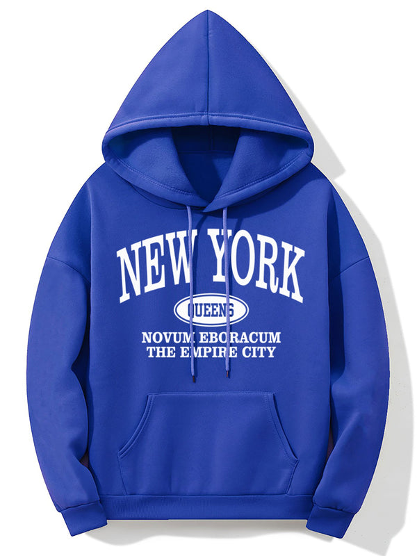 Hoodie med new york-motiv - mysig damtröja