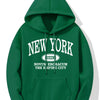 Hoodie med new york-motiv - mysig damtröja