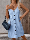 Ärm-lös skjortklänning - stilren miniklänning för damer