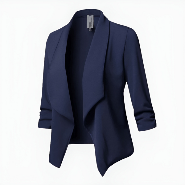 Damer blazer - elegant långärmad jacka med öppen design för kontor och avslappnad stil