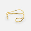 Kvinnors guldfärgad cuffarmband - stiligt öppet accessoar för kvällslook