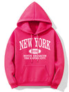 Hoodie med new york-motiv - mysig damtröja