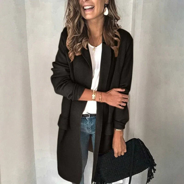 Kvinnlig casual blazer - elegant vardagsbasis för kontor och avslappnat bruk