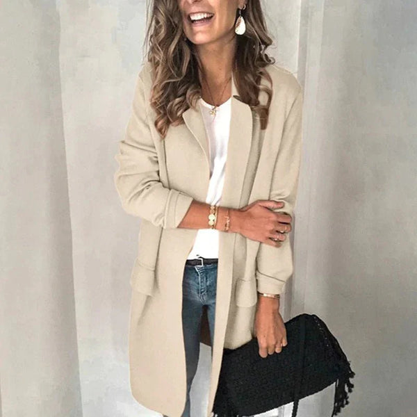 Kvinnlig casual blazer - elegant vardagsbasis för kontor och avslappnat bruk