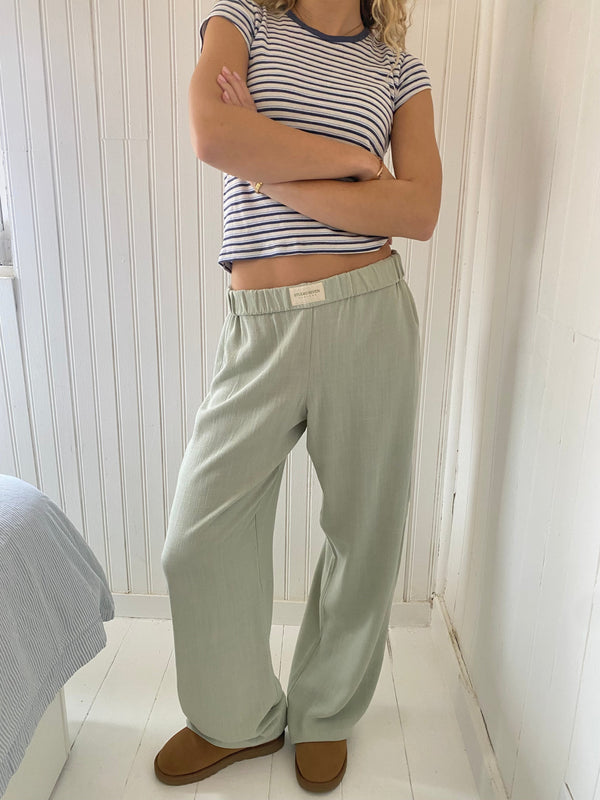 2-delad loungewear-set - dam crop top och byxor