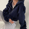 Oversized zip-up hoodie - mysig dam casual wear