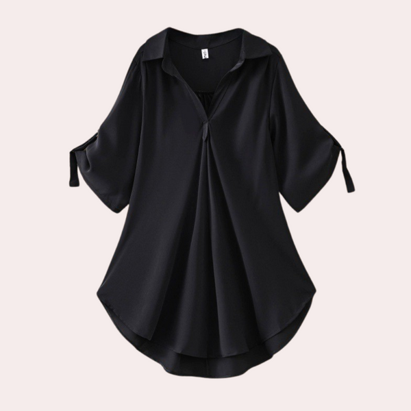 Feminin blus - elegant v-ringad topp för damer
