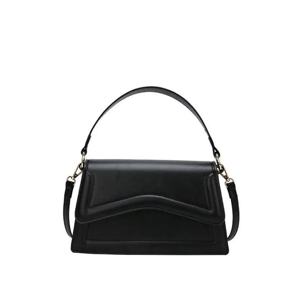 Dam läderhandväska - elegant strukturerad mini tote