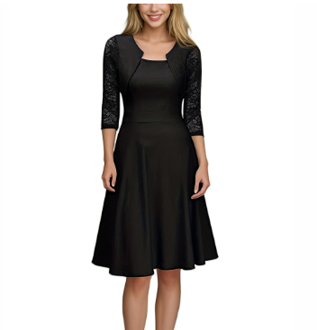 Klänning med spetsärmar – tidlös elegans för speciella tillfällen