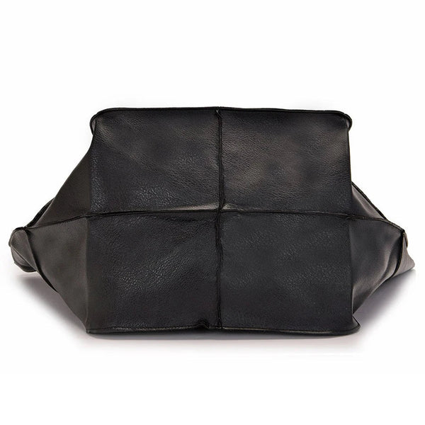 Dams rymliga PU‑läder toteväska - funktionell bärmodell för varje dag