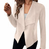Kvinnors mockajacka - elegant öppen front för dag till kväll