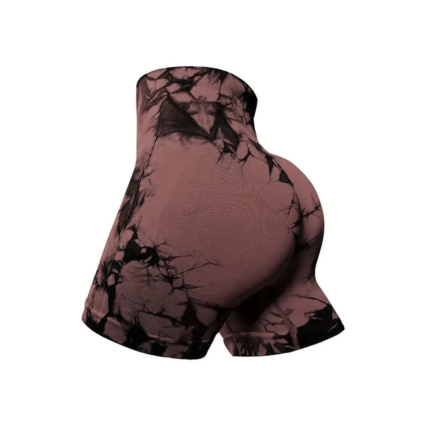 3-delat set med högmidjade träningsshorts - trendig damträningskläder