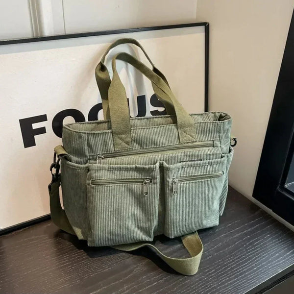 Damcordväska - stilfull och hållbar axelväska för arbete & fritid