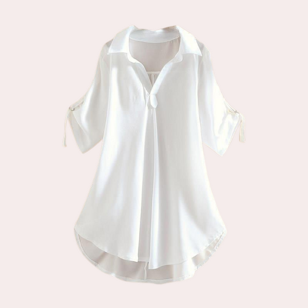 Feminin blus - elegant v-ringad topp för damer