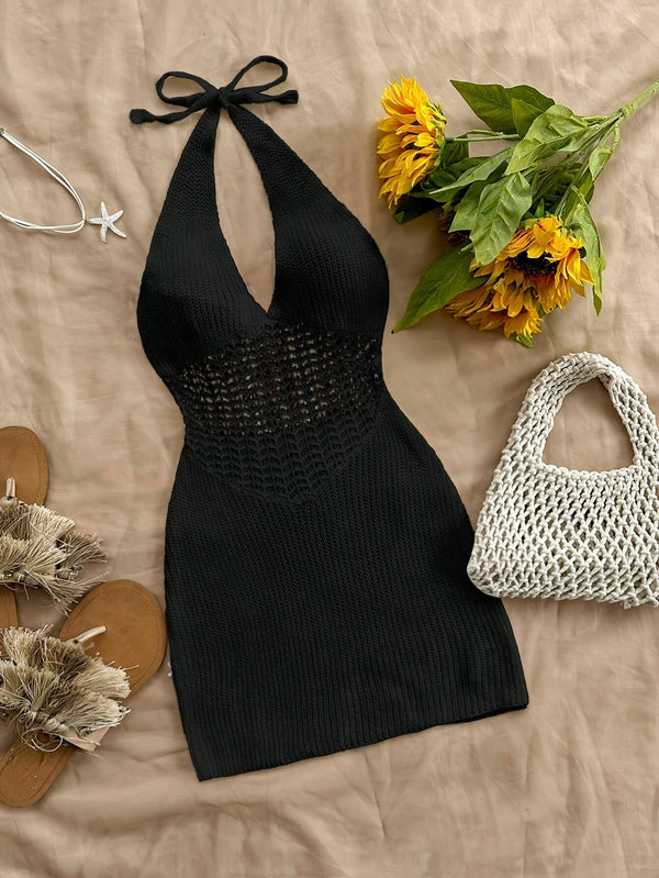 Kvinnors virkade strandklänning - lätt och elegant sommarplagg för avkopplande dagar