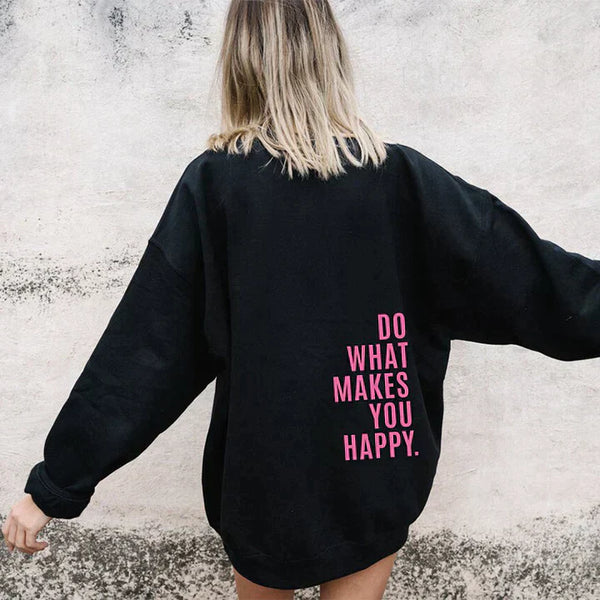 Dam hoodie i mjuk bomull – avslappnad och inspirerande design för vardagsbruk
