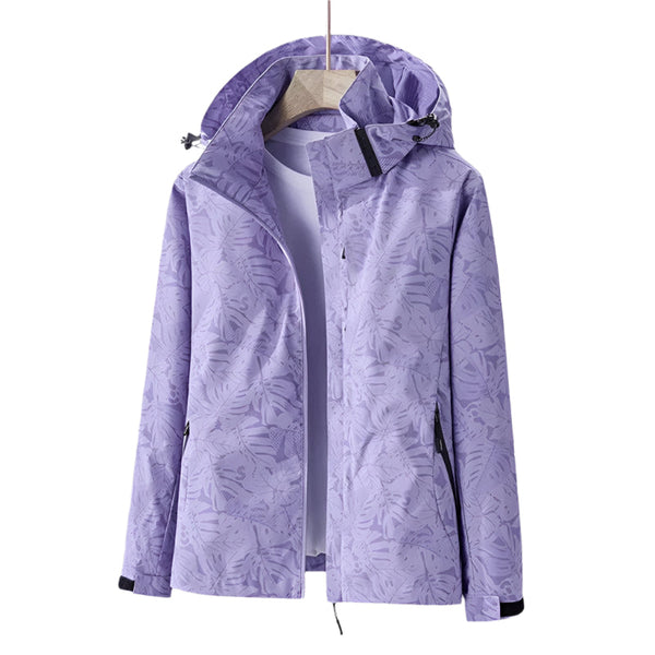 Kvinnors lättvikts regnjacka - vattentät vindjacka för aktiva äventyr