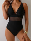 Kvinnors formar en stycke baddräkt - elegant svart premium strandklädsel för stiliga vuxna