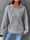 Hooded pullover - quiltad tröja för damer