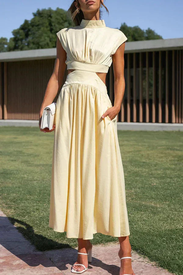 Maxiklänning med cut-out - stilfulla kvällskläder för kvinnor