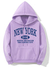 Hoodie med new york-motiv - mysig damtröja