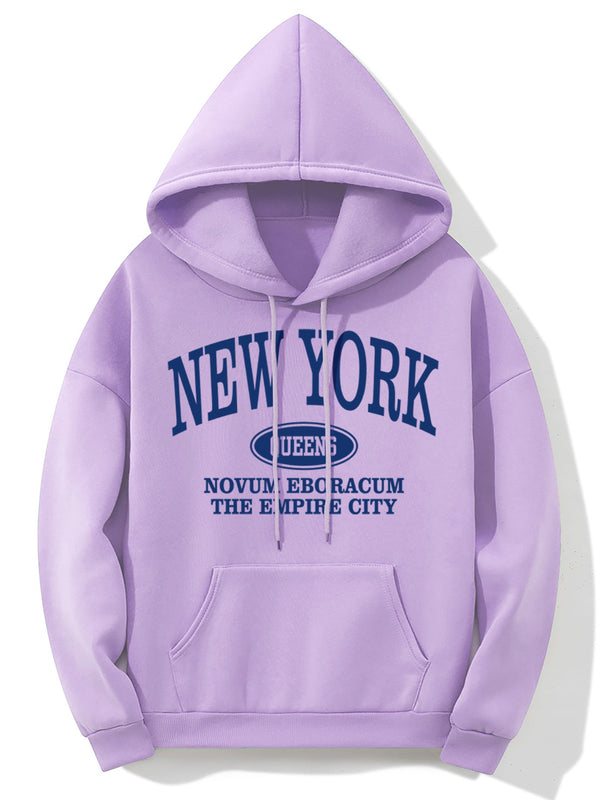 Hoodie med new york-motiv - mysig damtröja