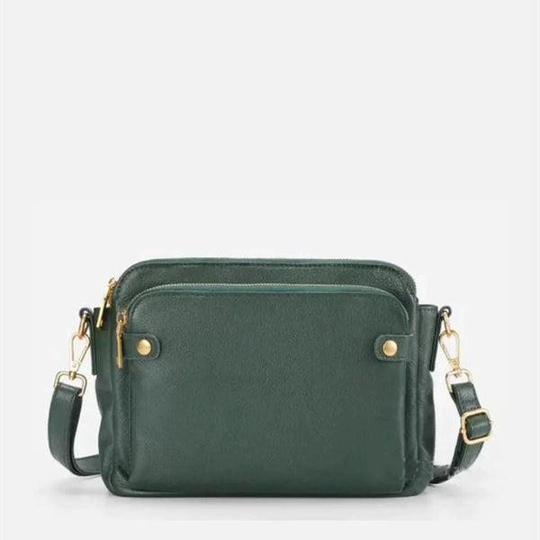 PU‑läder crossbody-väska - stilren meddelandepåse för kvinnor