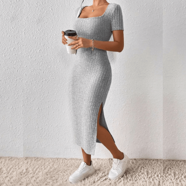 Kvinnors stickad midikjol – elegant och avslappnad stil för vardagen