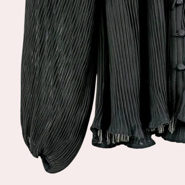 2-delad svart set - elegant blus och linne för damer