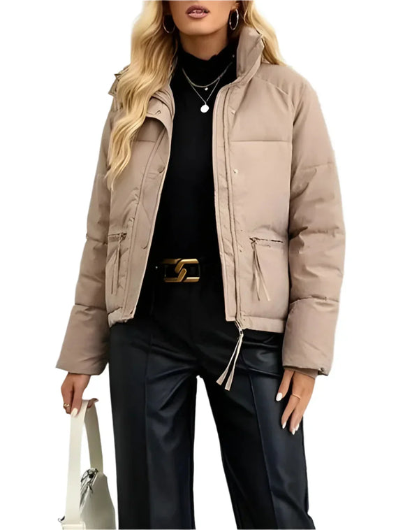 Dams pufferjacka - lätt quiltad jacka för trendig vinterstil