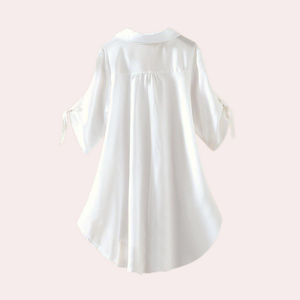 Feminin blus - elegant v-ringad topp för damer