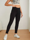 Svarta skinny jeans - högmidjade denimbyxor för kvinnor