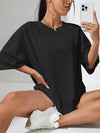 Oversized t-shirt - avslappnad passform för kvinnor