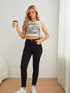 Svarta skinny jeans - högmidjade denimbyxor för kvinnor