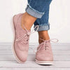 Dam derby skor - mysiga mocka snörskor med broguedetaljer - smart casual stil