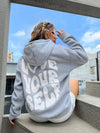 Kvinnors avslappnade hoodie – mysig pullover sweatshirt för vardagsbruk