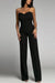 Kvinnors jumpsuit med avskuren axel och korsett-design - elegant kvällsoutfit för damer
