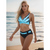 2-delad dames badkläder stilfull högmidjad bikini-set - stödjande topp för strand och pool