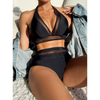 2-delad bikini set för kvinnor - hög midja med stilrent halterneck för strand och pool