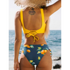 2-delad bikini set för kvinnor - wrap-top och sidband bottnar för stranden eller poolen
