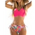 2-delad bikini set för kvinnor - wrap-top och sidband bottnar för stranden eller poolen