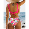 2-delad bikini set för kvinnor - wrap-top och sidband bottnar för stranden eller poolen