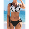 2-delad bikini set för kvinnor - wrap-top och sidband bottnar för stranden eller poolen