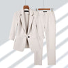 2-delad dam blazer & byxset - stilfull och elegant arbetsoutfit