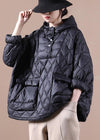 Damens oversized quilted vinterpufferjacka med huva - stiligt isolerat ytterplagg för vardagligt bruk