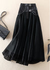 Kvinnors tulle maxikjol - elegant patchworkdesign för mångsidiga vårutflykter