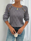 Kabelstickad jumper - elegant damstickad vinterkläder